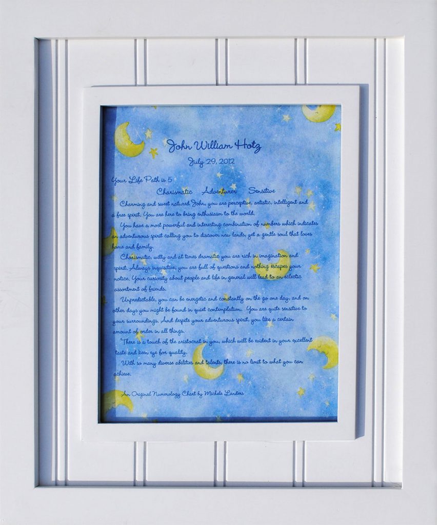 Michele Landers Numerology Charts Perfect Gift For A Birthday