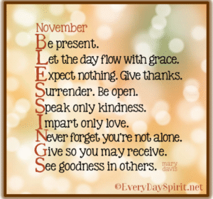 November sayings